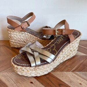 NEW Sam Edelman Darlene Braided Wedge Sandals
